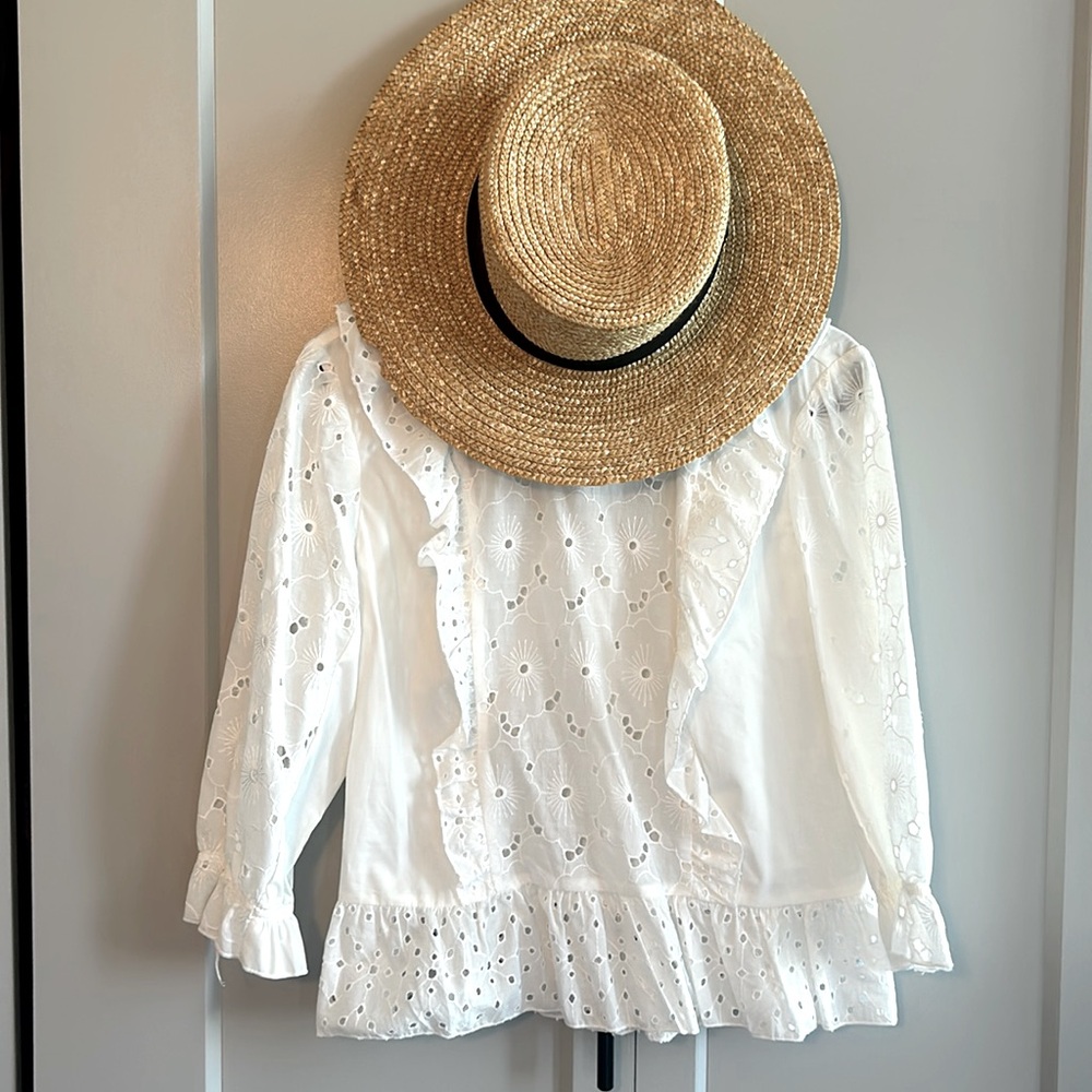 Zara summer white Blouse